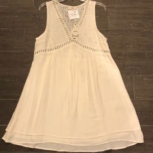 New Entro linen colored sun dress, size large